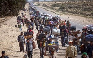Refugiados Sírios - milhões em fuga da barbárie