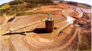 Ponto de captação que leva a água do volume morto da Represa Jaguari-Jacareí ao túnel 7 do Sistema Cantareira