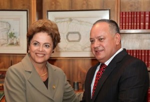 Diosdado Cabello - boas relações com Dilma e com o narcotráfico