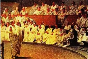 Cícero, no Senado Romano: a origem do termo e da deferência aos tribunos de Roma