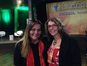 Paula Saldanha, jornalista e Ana Alencar, de Ambiente Legal 