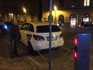 Abastecimento de carro elétrico - foto Eduardo Viegas/Arquivo pessoal 