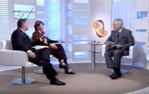 Antonio Fernando Pinheiro Pedro, Miriam Prochnow e Alexandre Garcia