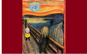 O Grito, de Edvard Munch, Greta Thunberg e a ONU... (composição-AFPP)