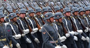 Exército chileno em desfile 