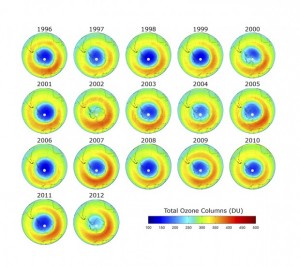 Monitoramento da NASA aponta para uma estabilização e redução dos buracos na camada de ozônio a partir de 2006…